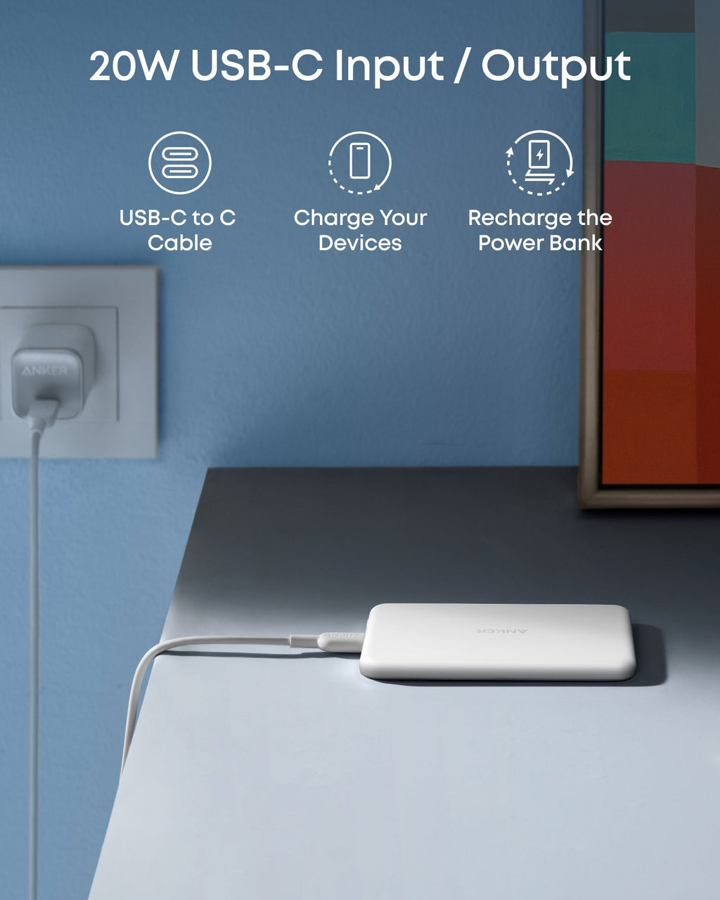 Refurbished Anker MagGo Power Bank (5K, Slim)