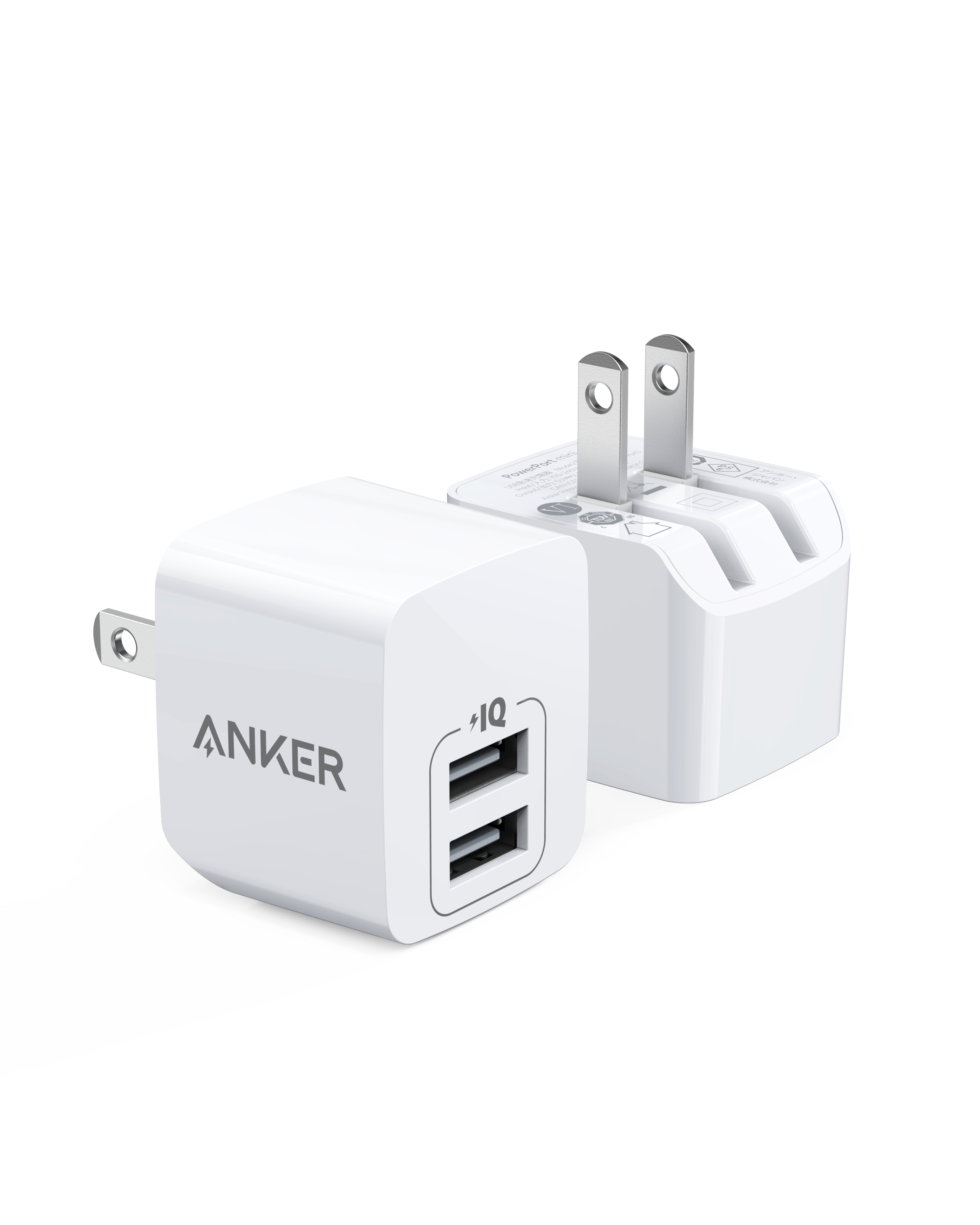 Anker charger with dual USB ports for charging