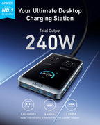 Anker charging station with 240W for desktop power