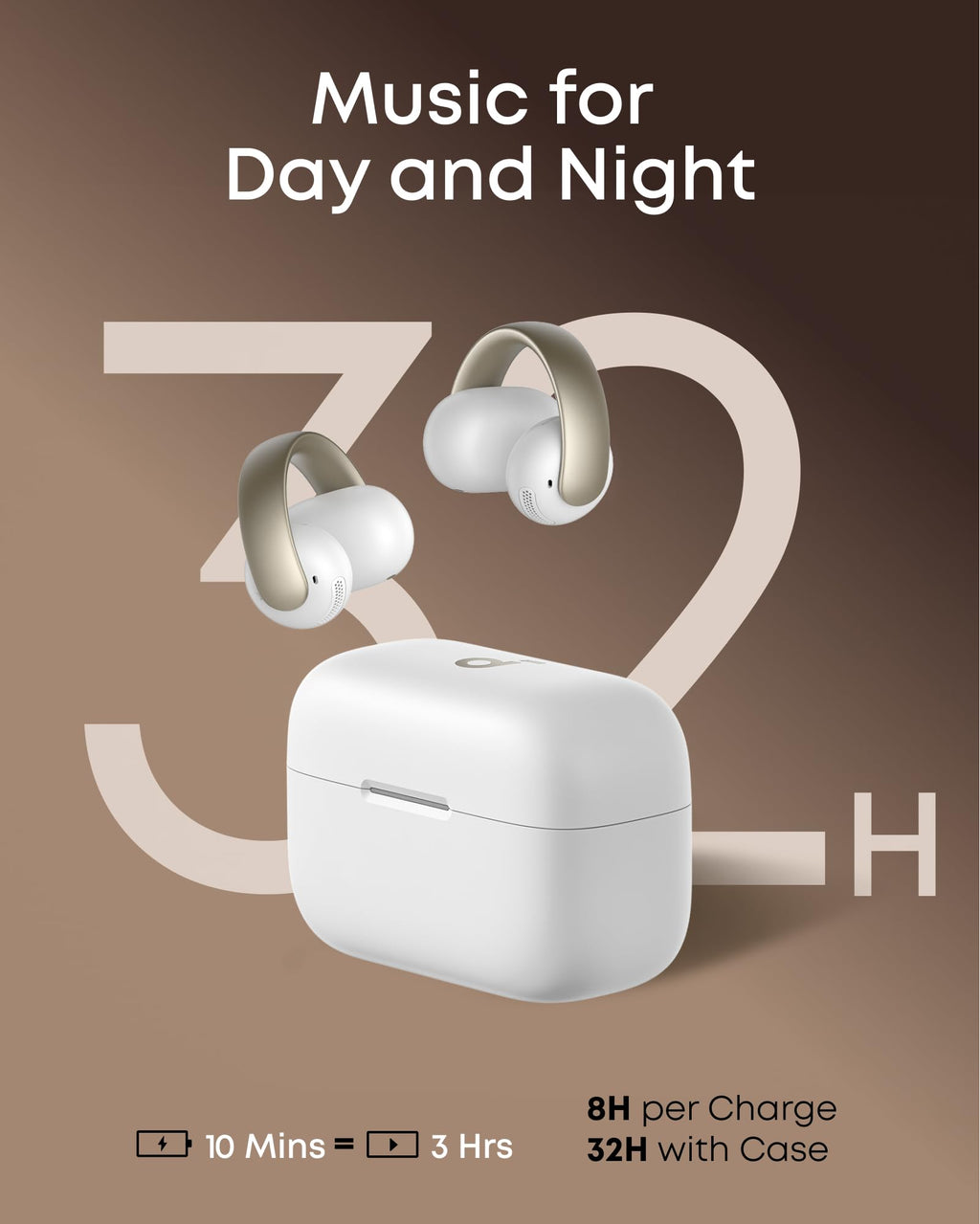 soundcore AeroClip | Open-Ear Clip-On Earbuds with Adaptive Comfort