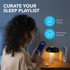 soundcore app on phone with sleep playlist options