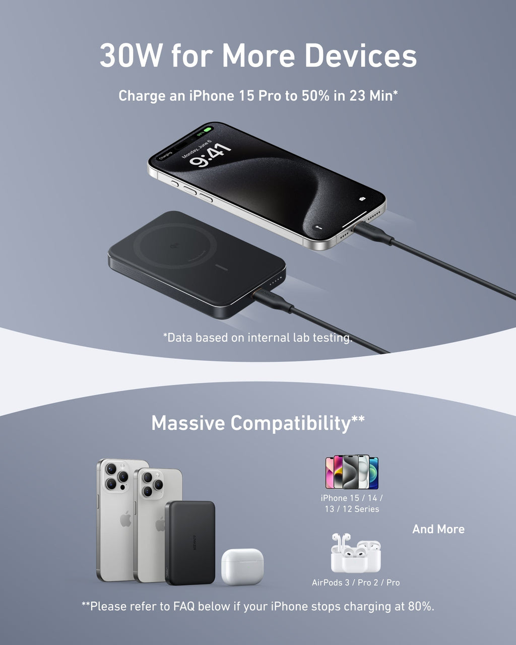Anker MagGo Power Bank (10K, Slim)  | 2-Pack