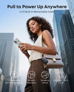 Anker portable charger with built-in retractable cable for urban travel