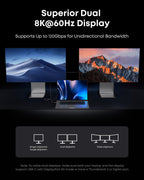 Anker Prime TB5 Docking Station (14-in-1, 8K, Thunderbolt 5 ) and Thunderbolt 5 Cable (3.3 ft, 80Gbps, 240W)
