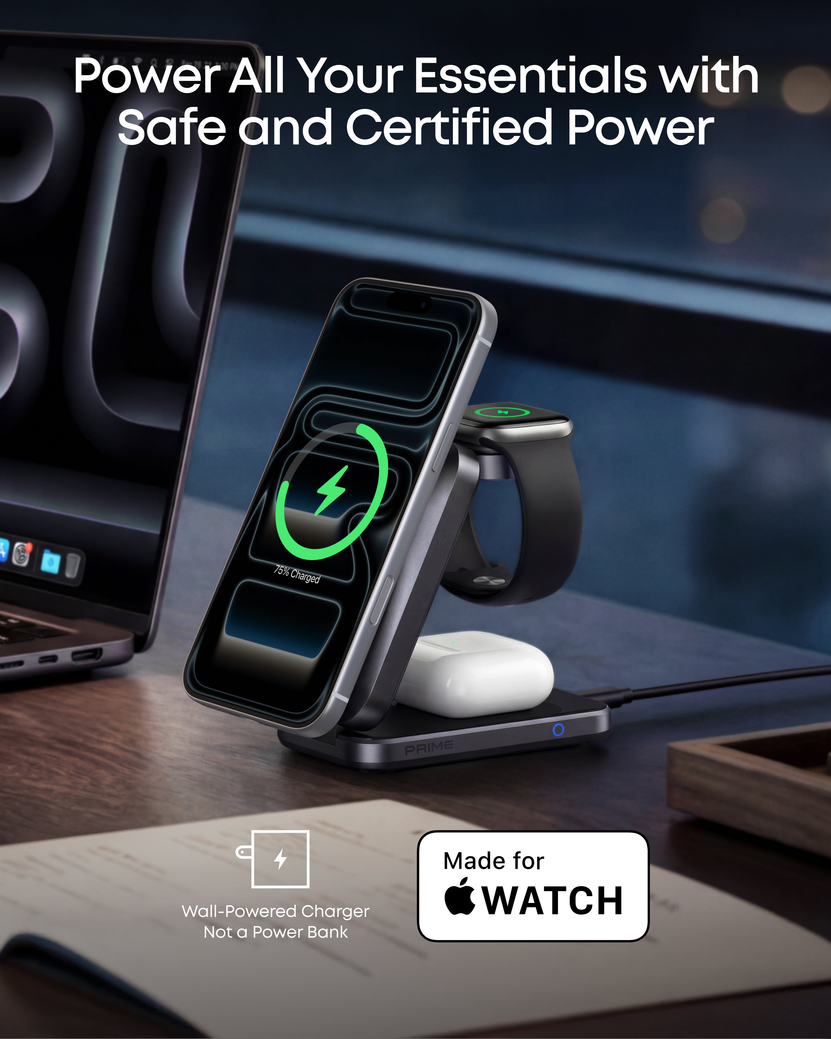 Anker Prime Wireless Charging Station (3-in-1, MagGo, AirCool, Foldable) WM