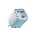 Anker 25W charger in blue for fast charging