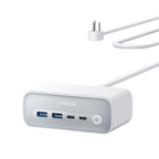 Anker 525 Charging Station and Anker USB-A to USB-C Cable (3 ft/6 ft, Upcycled-Braided)