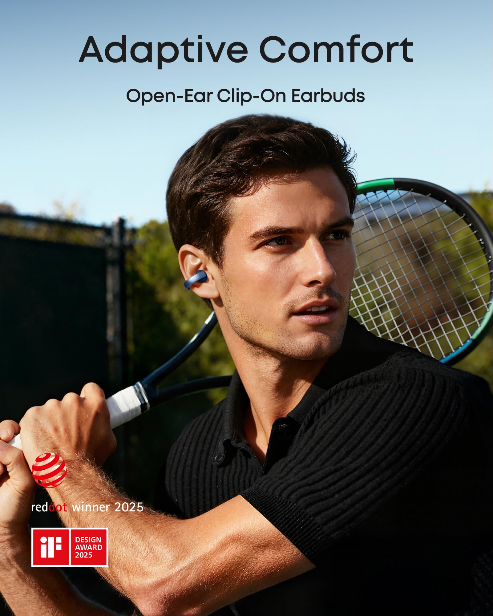 soundcore AeroClip | Open-Ear Clip-On Earbuds with Adaptive Comfort