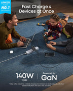 Anker Laptop Power Bank (25K, 165W, Built-In and Retractable Cables)