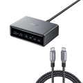 Anker Prime Charger (200W, 6 Ports, GaN)  and Anker Prime USB-C to USB-C Cable 240W