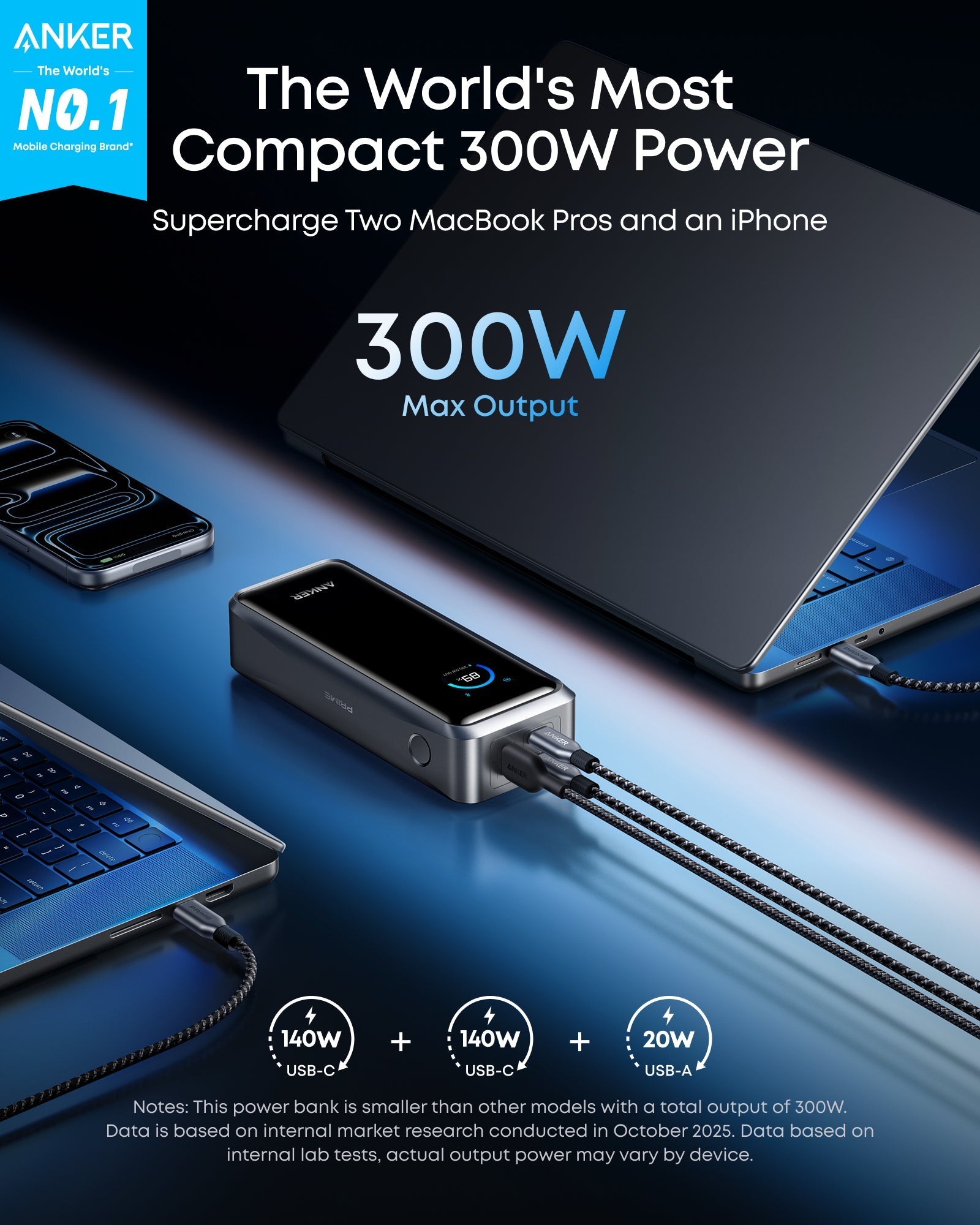Anker Prime Power Bank (26K, 300W) WM
