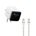Anker Nano Charger (45W, Smart Display, 180° Foldable)
