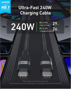 Anker Laptop Power Bank (25K, 165W, Built-In and Retractable Cables) WM