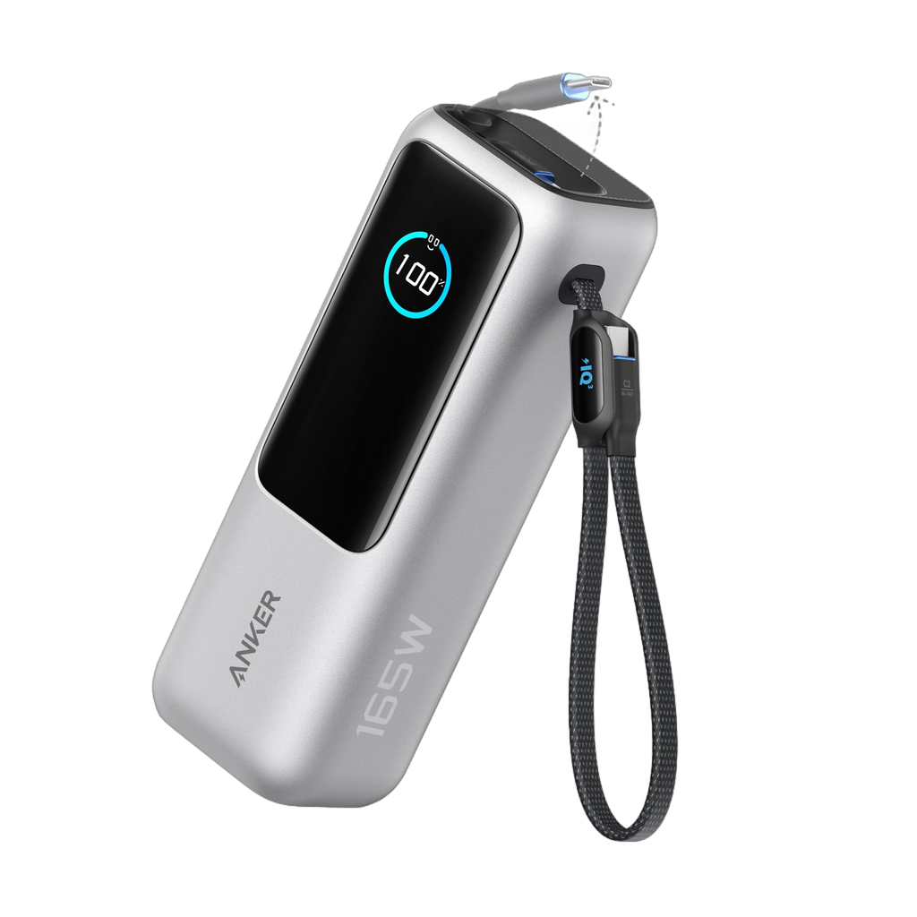 Anker with silver finish for 165W fast charging