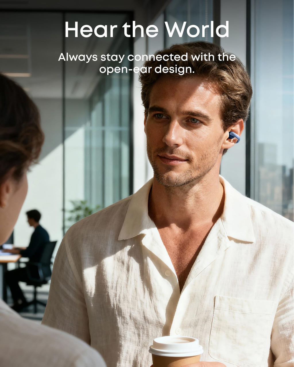 soundcore AeroClip | Open-Ear Clip-On Earbuds with Adaptive Comfort