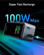 Anker with 100W max for super fast recharge