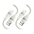 Anker USB-A to USB-C Cable (3 ft, Upcycled-Braided)（2-Pack）