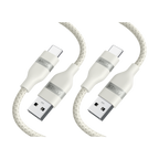 Anker USB-A to USB-C Cable (3 ft, Upcycled-Braided)（2-Pack）