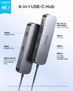 Anker Nano USB-C Hub (8-in-1, Dual Display)