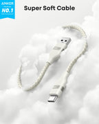 Anker 525 Charging Station and Anker USB-A to USB-C Cable (3 ft/6 ft, Upcycled-Braided)