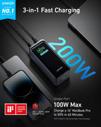 Anker with 3-in-1 fast charging for 200W output