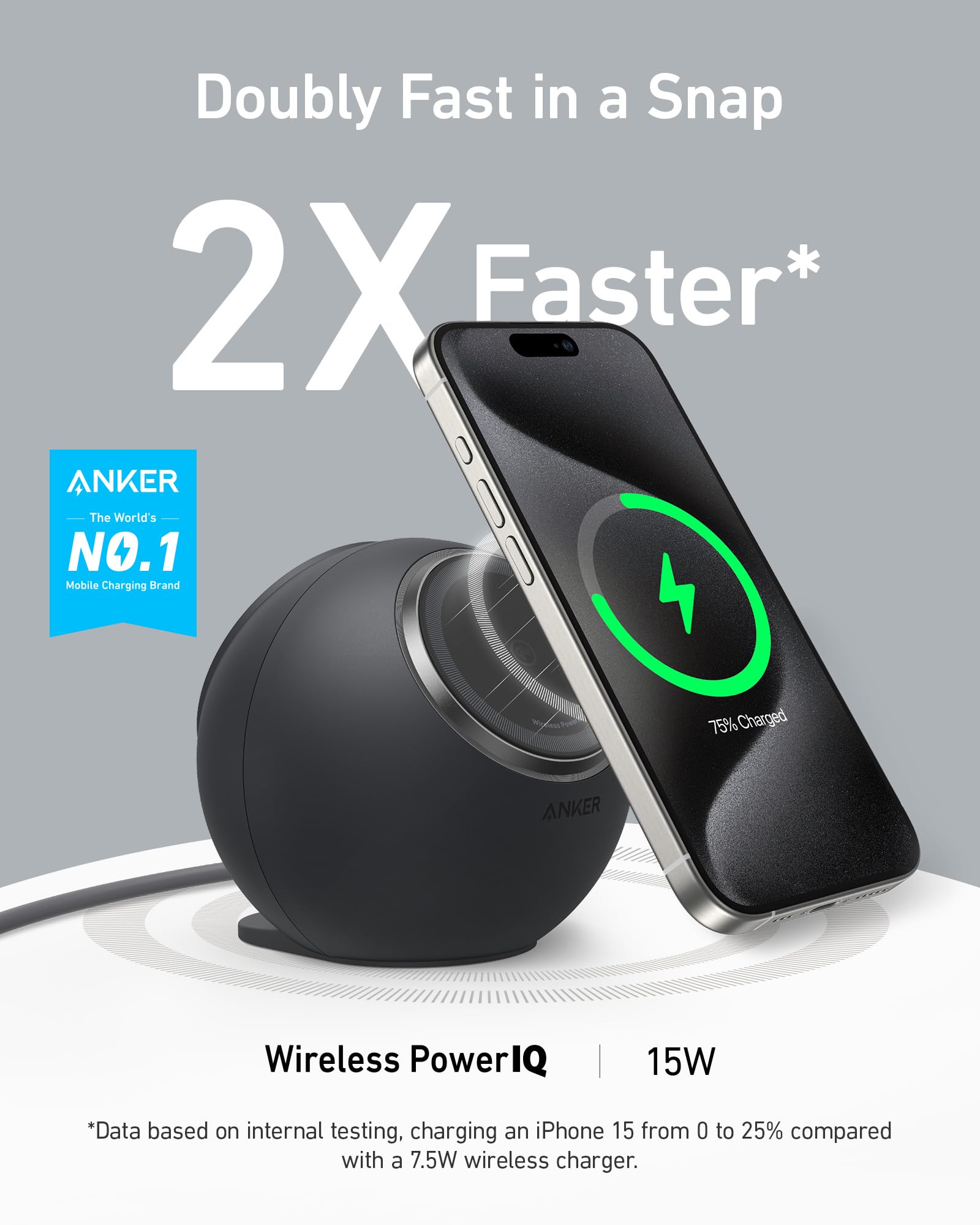 Anker Wireless PowerIQ pad with fast charging for 2X Faster