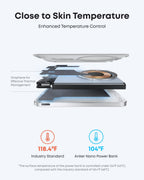 Anker power bank with graphene for skin temperature