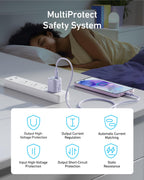 Anker 25W charger with MultiProtect features for safety