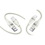 Anker USB-A to USB-C Cable (3 ft, Upcycled-Braided, 2 Pack）
