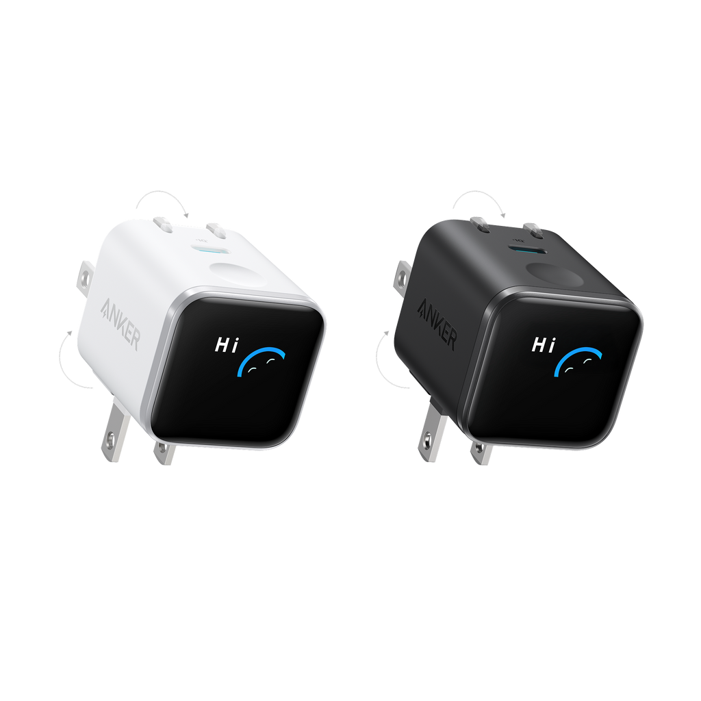 Anker Nano Charger (45W, Smart Display, 180° Foldable, 2-Pack)