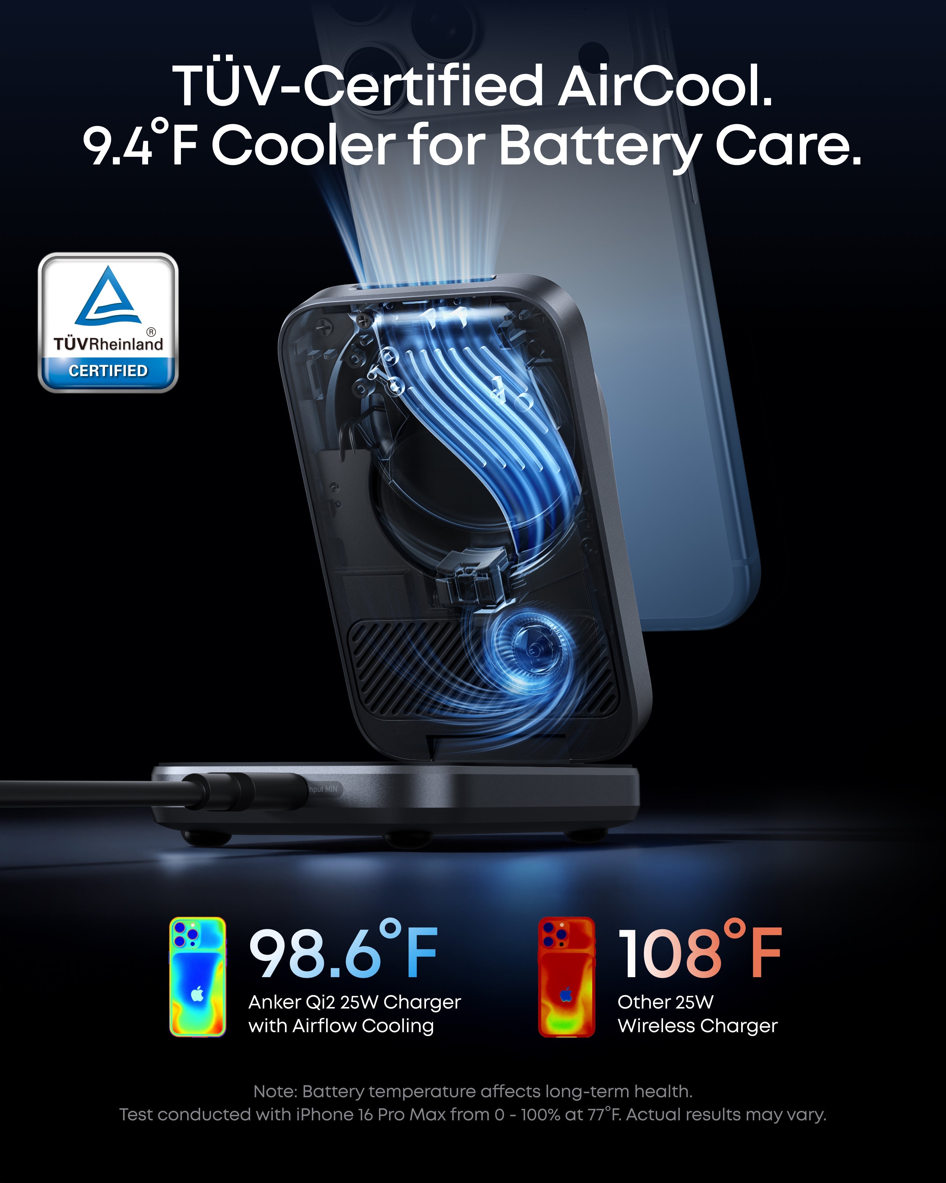 Anker Prime Wireless Charging Station (3-in-1, MagGo, AirCool, Foldable) WM