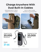Anker Laptop Power Bank (25K, 165W, Built-In and Retractable Cables) WM