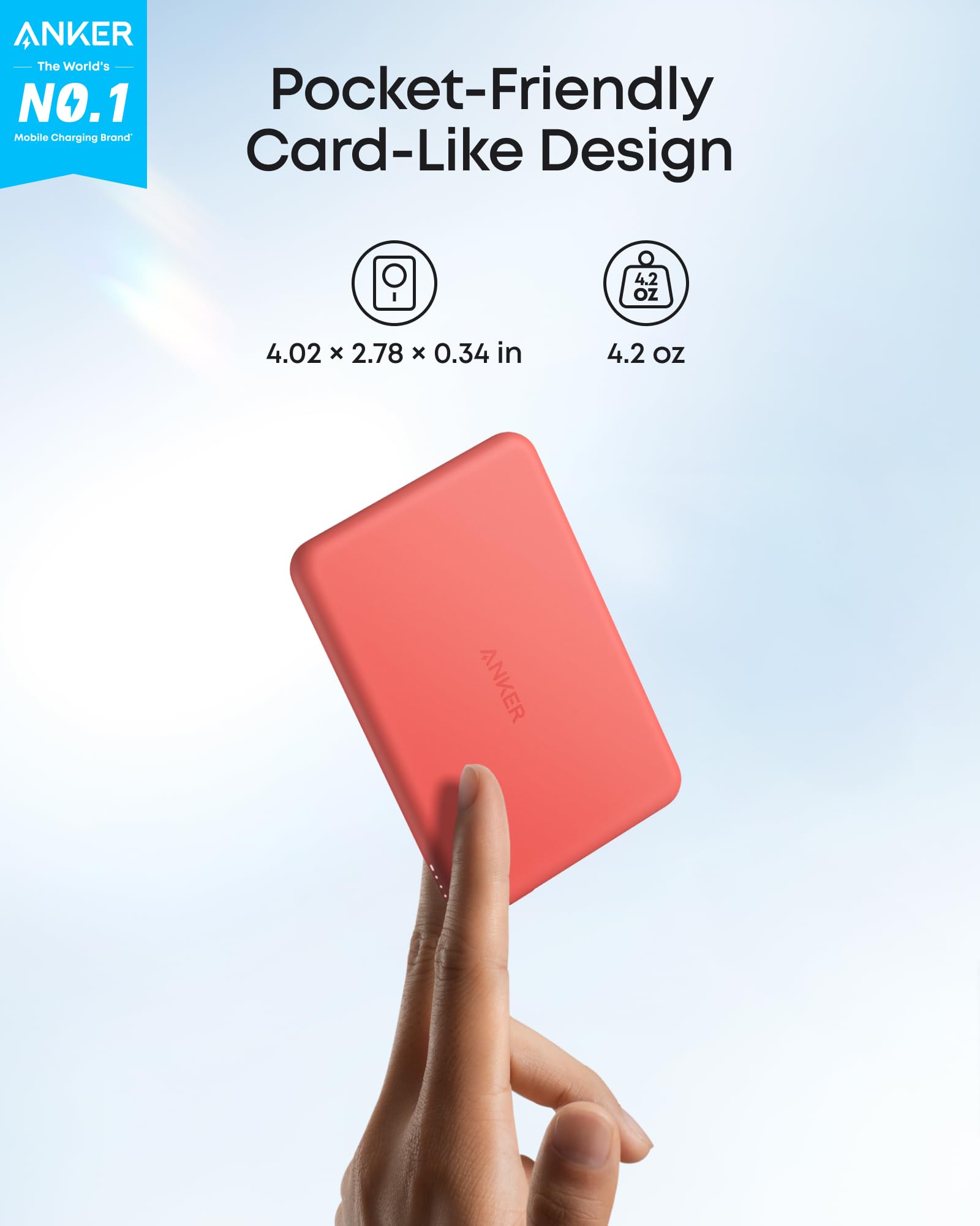 Refurbished Anker MagGo Power Bank (5K, Slim)