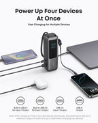 Anker Laptop Power Bank (25K, 165W, Built-In and Retractable Cables) | Customizable