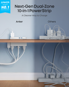 Anker Nano Power Strip (10-in-1, 70W, Clamp) WM