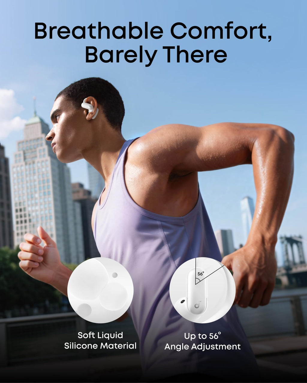 AeroFit 2 Pro｜Dual-Form Earbuds with Open-Ear and Active Noise Cancellation Form