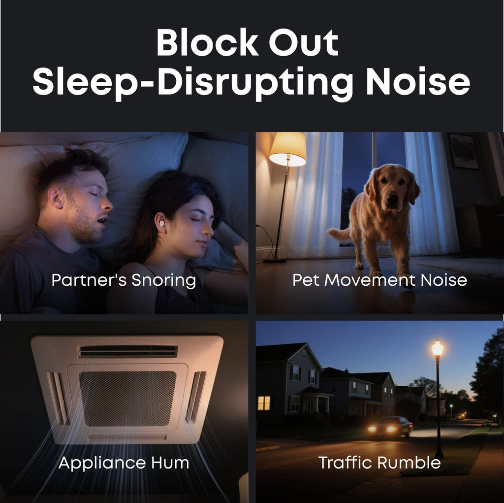 soundcore sleep earbuds blocks snoring and appliance hum for sleep