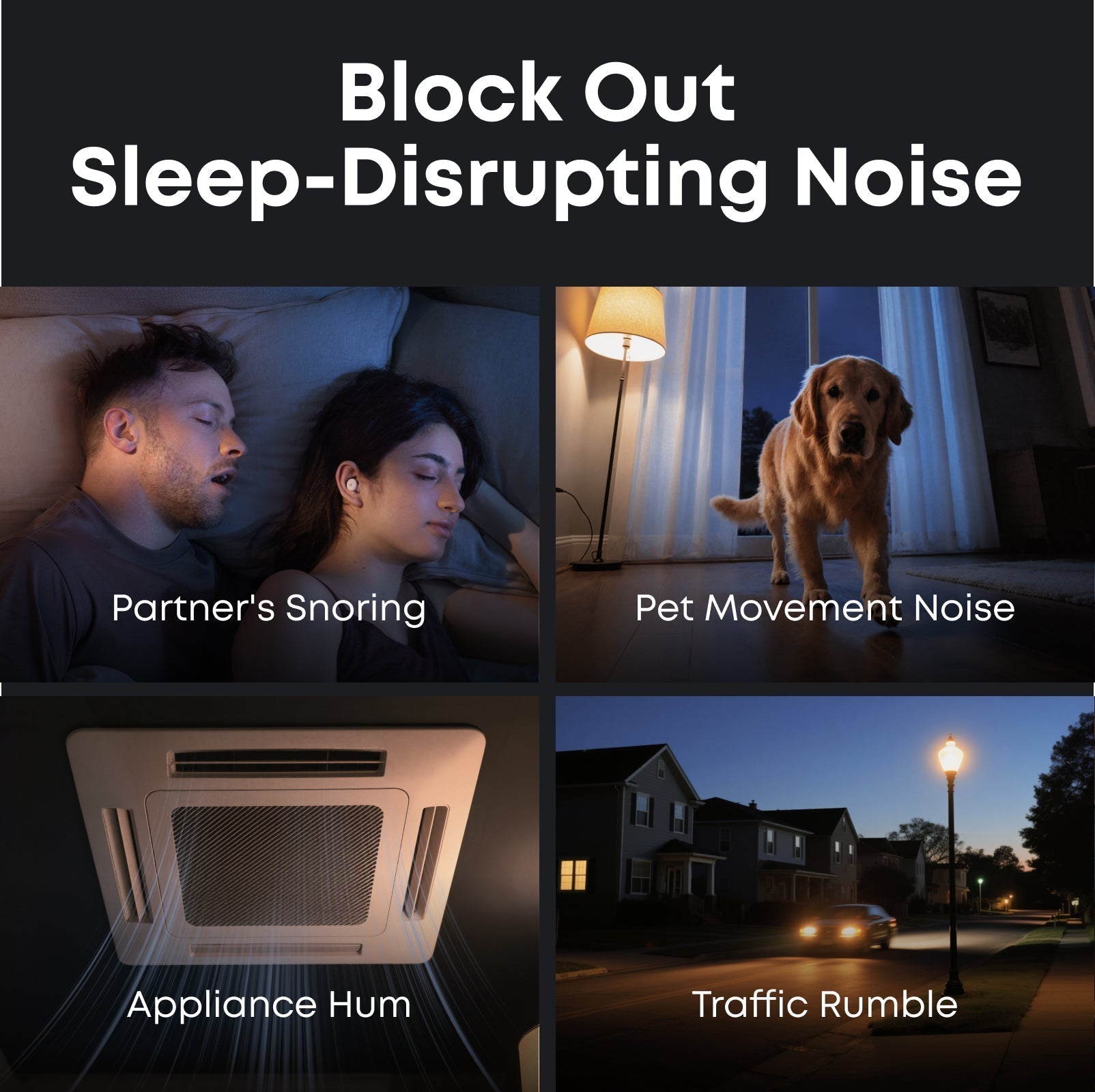 soundcore sleep earbuds blocks snoring and appliance hum for sleep