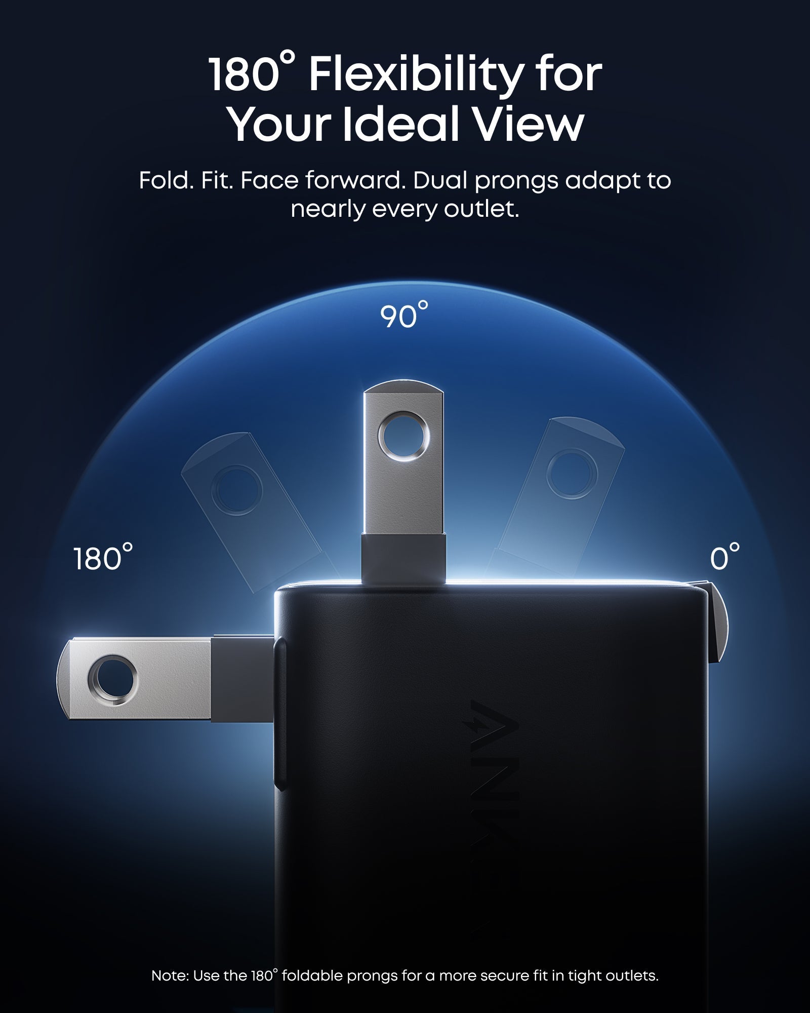 Anker Nano Charger (45W, Smart Display, 180° Foldable, 2-Pack)