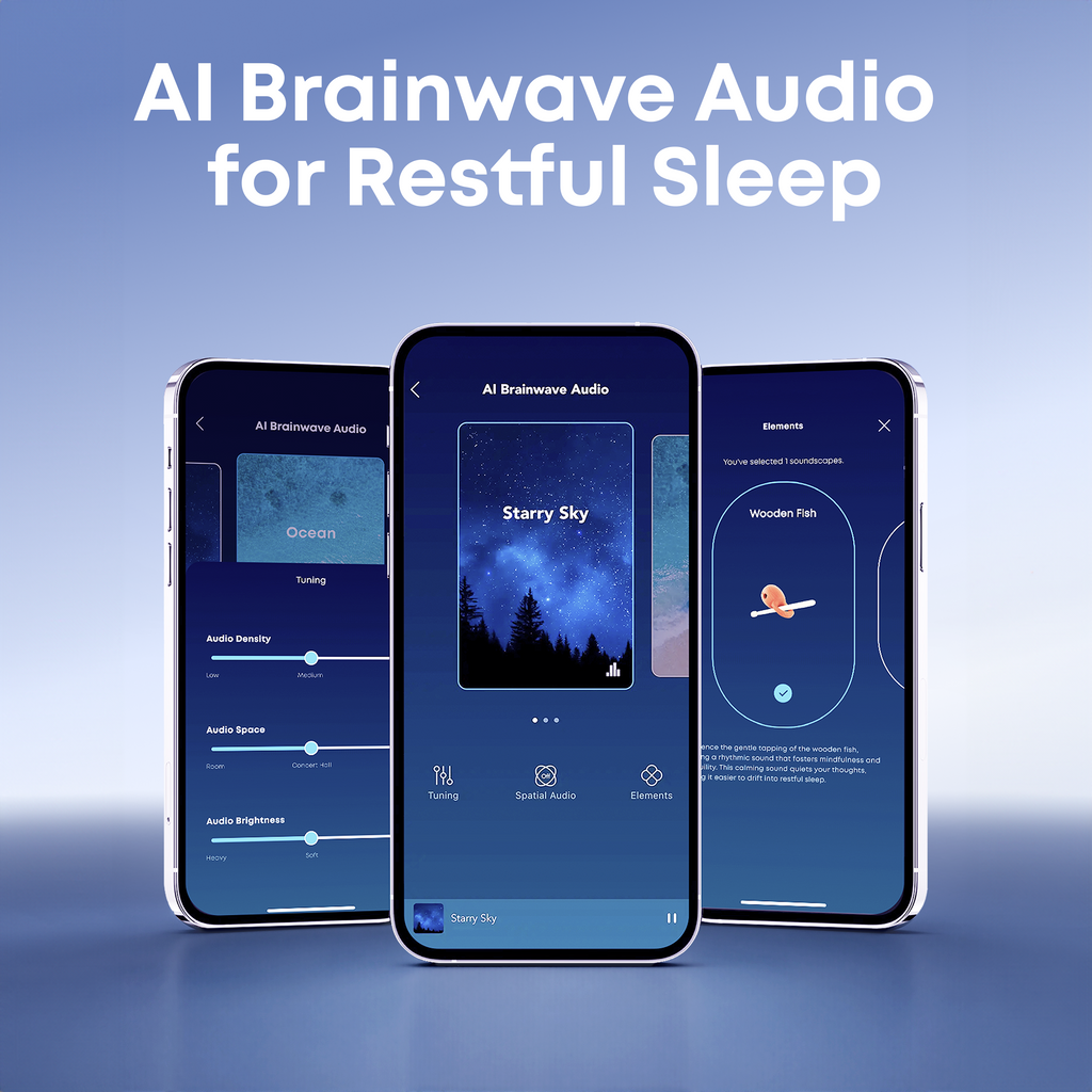 soundcore A30 sleep green buds with Ai brainwave audio