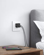 Anker charger with two phones charging for PowerPort mini