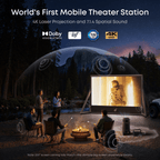 soundcore nebula x1 pro 4k laser projector for camping