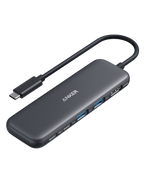 Anker multiport hub with USB-C connector for connectivity