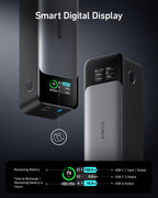 Anker power bank with smart display for battery information