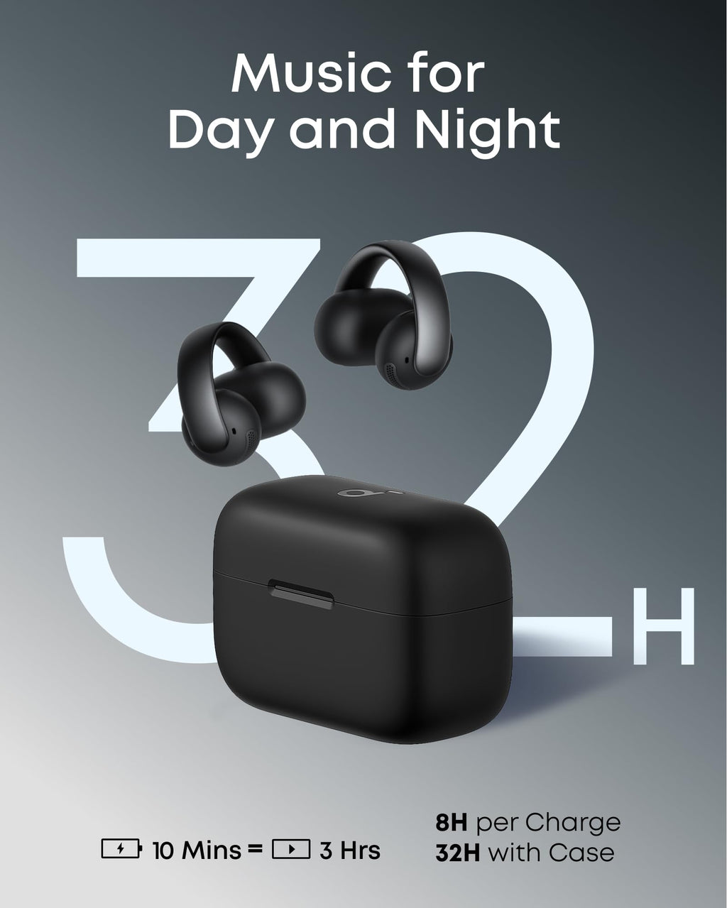 soundcore AeroClip | Open-Ear Clip-On Earbuds with Adaptive Comfort