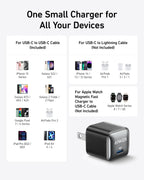 Anker charger for multiple devices with USB-C compatibility
