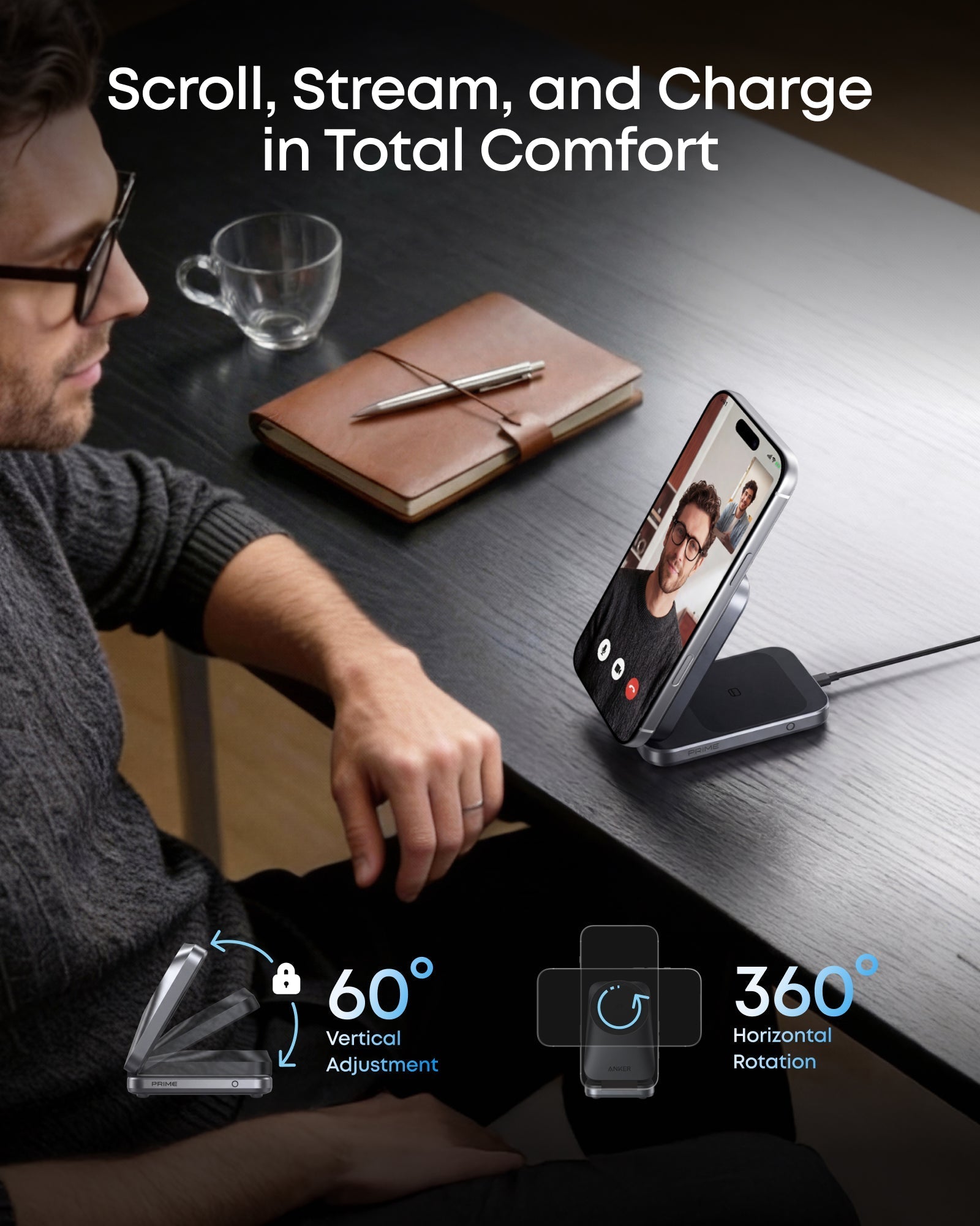 Anker Prime Wireless Charging Station (3-in-1, MagGo, AirCool, Foldable) WM