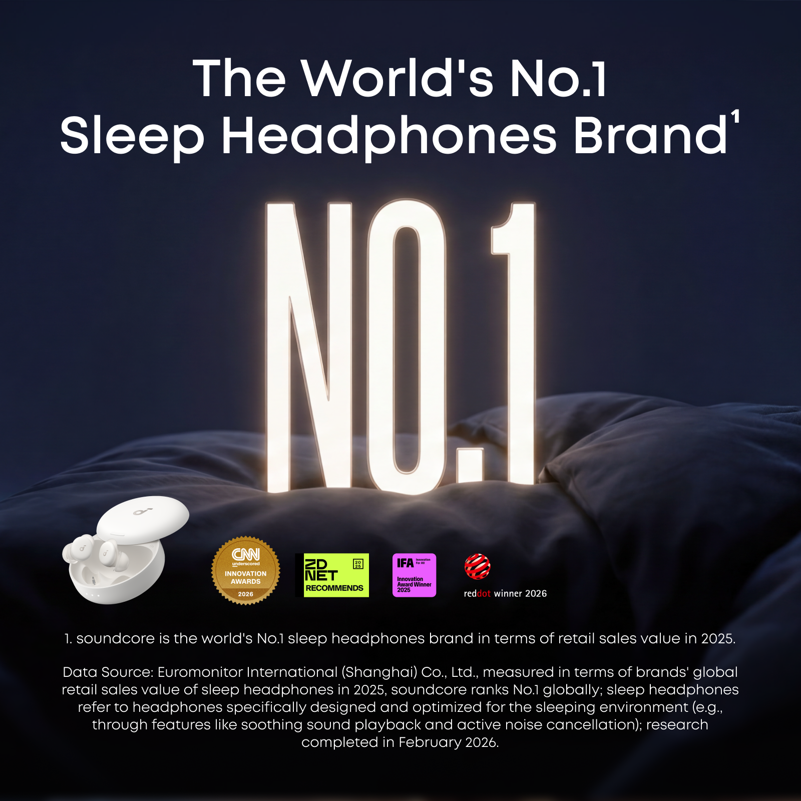 soundcore Sleep A30 Special / Sleep A30 | The World's First Sleep Earbuds with a Triple Noise Reduction System