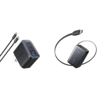 Anker Nano Charger (70W, 3 Ports) and Anker Nano Power Bank (10K, 45W, Built-In Retractable USB-C Cable)