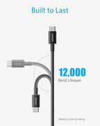 Anker Prime Charger (200W, 6 Ports, GaN) and USB-C to USB-C 100W Cable (10 ft)